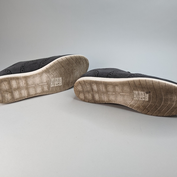 Chelsea Girl Grey Faux Suede Lace up Oxford Shoes Size 8 - Picture 7 of 9